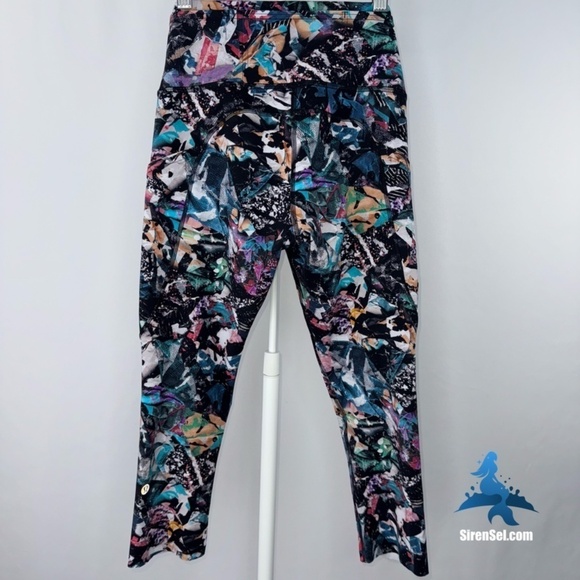 1061 lululemon Fast & Free Crop II *Nulux 19" - Size 4 - Color Crush Multi - Picture 6 of 15